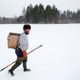 Heading out to check traps in Maine.